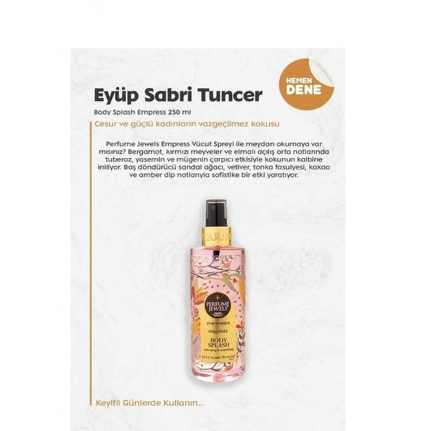 Eyüp Sabri Tuncer Deodorant Body Splash & Empress Kadın 250ml